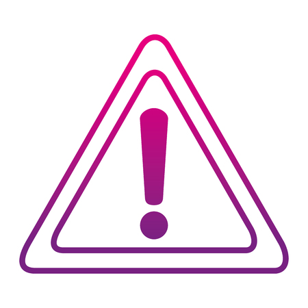 degraded line danger caution emblem and warning symbolのイラスト素材