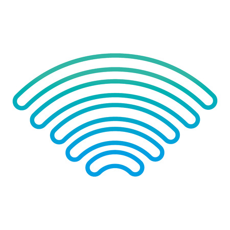 degraded line digital wifi signal mobil connection vector illustrationのイラスト素材
