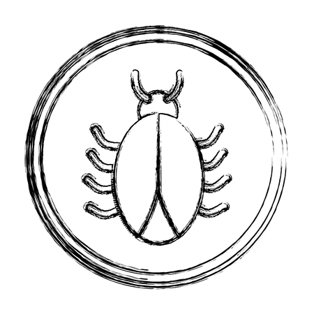 grunge web spider darger symbol emblemのイラスト素材