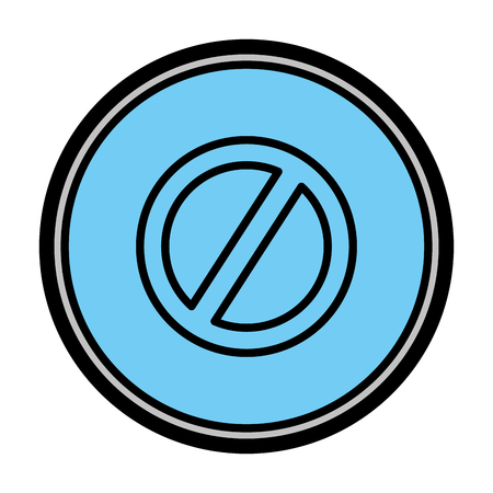 color forbidden alert warning sign emblem vector illustrationのイラスト素材