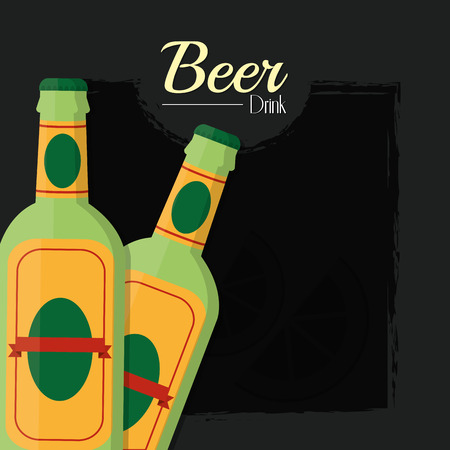 Beers alcohol drinkのイラスト素材