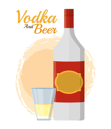 Vodka and beerのイラスト素材