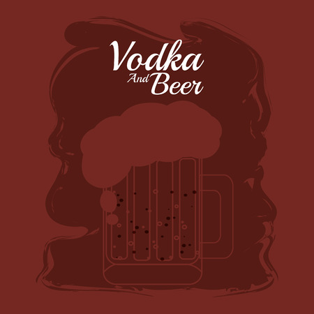 Vodka and beerのイラスト素材