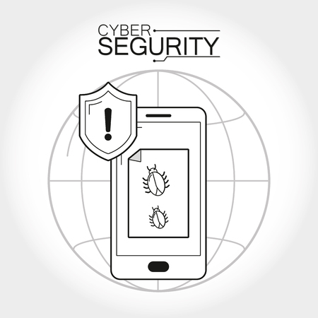 Cyber security conceptのイラスト素材