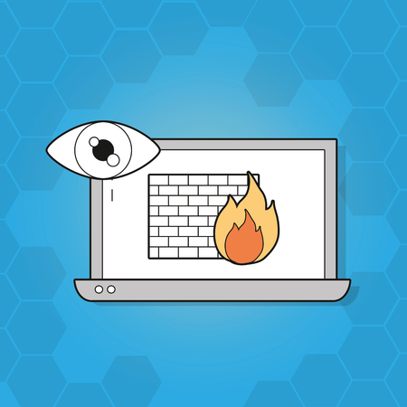 Cyber security technologyのイラスト素材
