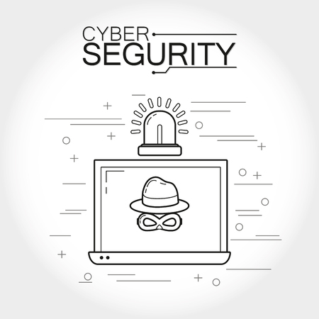 Cyber security technologyのイラスト素材