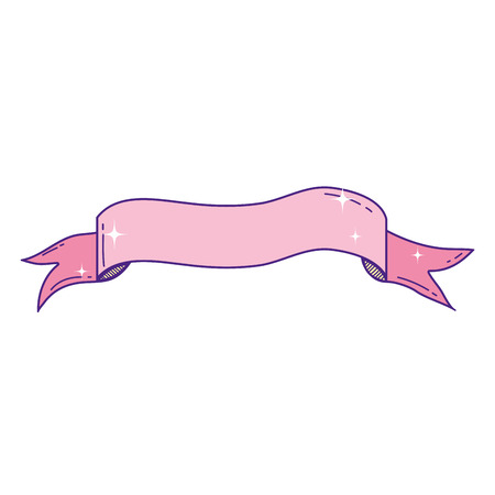 event ribbon object decoration style vector illustrationのイラスト素材