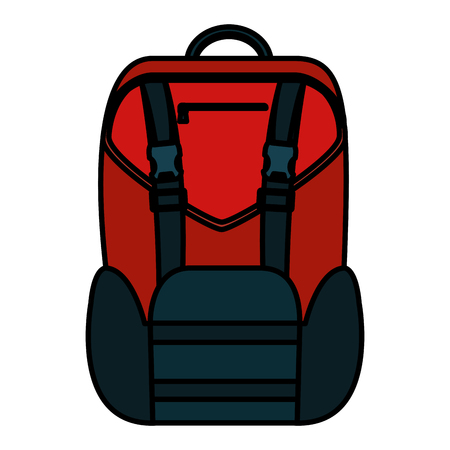color backpack education design school tool vector illustrationのイラスト素材