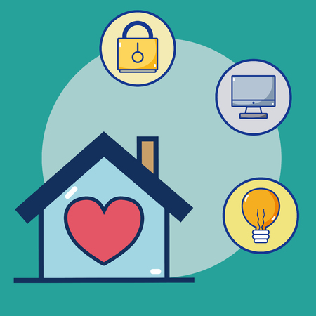 Set of real estate and investment icons vector illustration graphic designのイラスト素材