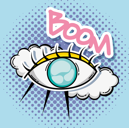 Pop art cartoonsのイラスト素材