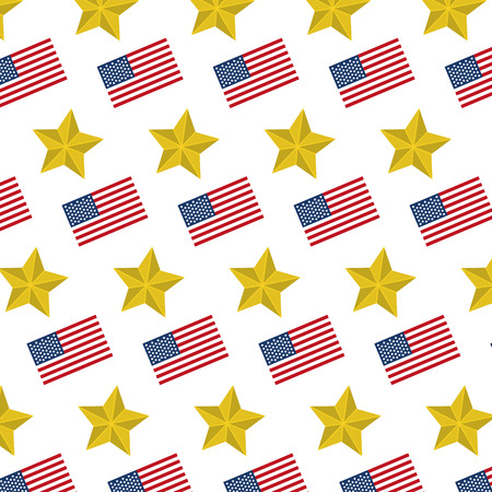 usa flag nation and star background vector illustrationのイラスト素材