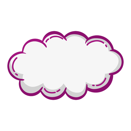 fluffy cloud nature sky weather vector illustrationのイラスト素材