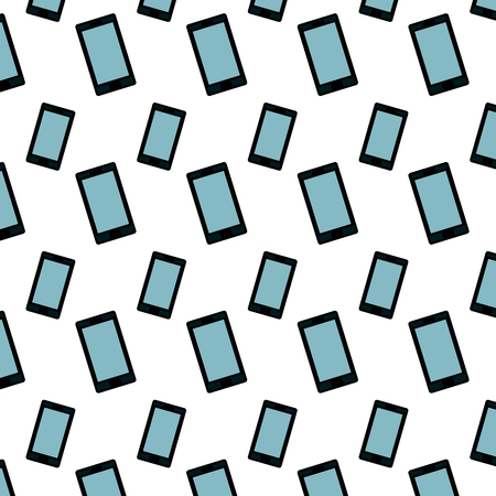 color digital smartphone technology style background vector illustrationのイラスト素材