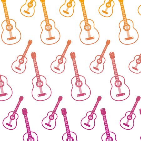 degraded line guitar music instrument style background vector illustrationのイラスト素材