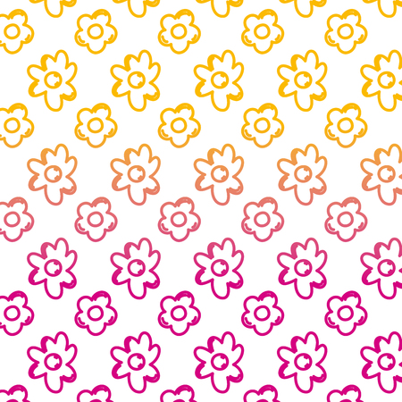 degraded line nice natural flower petals background vector illustrationのイラスト素材
