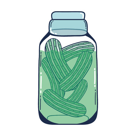 healthy cucumber juice nature in the jarの写真素材