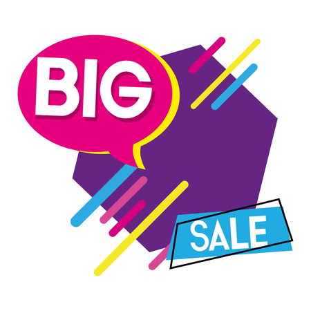 big sale special label offer vector illustrationのイラスト素材