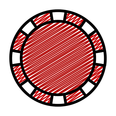 doodle casino wager game fortune chanceのイラスト素材