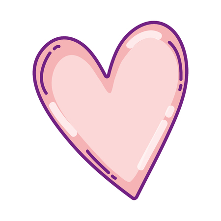 heart symbol of love and passion design vector illustrationのイラスト素材