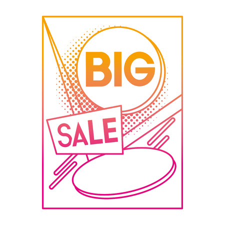 degraded line special big sale price offer vector illustrationのイラスト素材
