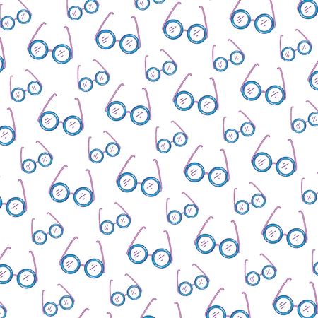 frame glasses object style background vector illustrationのイラスト素材