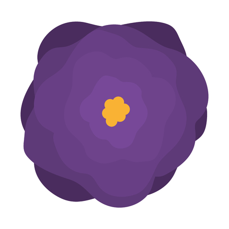 cute exotic flower with petals style vector illustrationのイラスト素材
