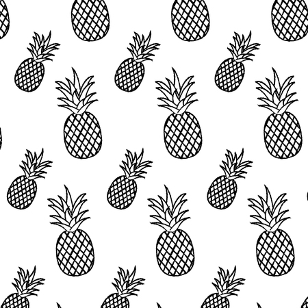 grunge delicious pineapple organic fruit backgroundの写真素材
