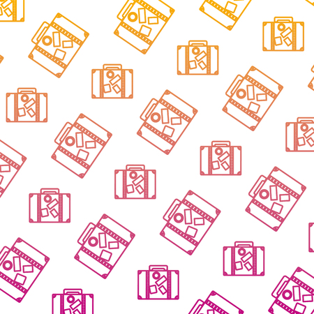 degraded line travel backpack journey tourist background vector illustrationのイラスト素材