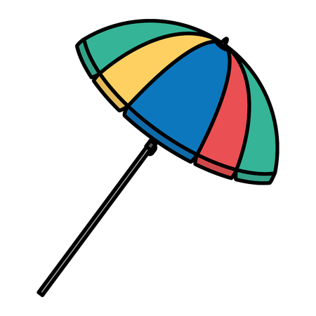 color open umbrella accessory to sun protectionの写真素材