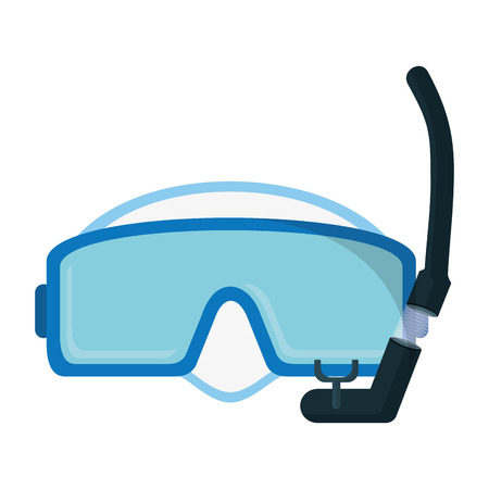 diving mask equipment under waterの写真素材