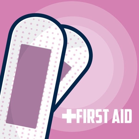 First aid pair of cures vector illustration graphic designのイラスト素材