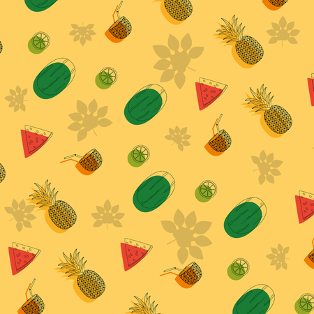 Fruits pattern backgroundの写真素材
