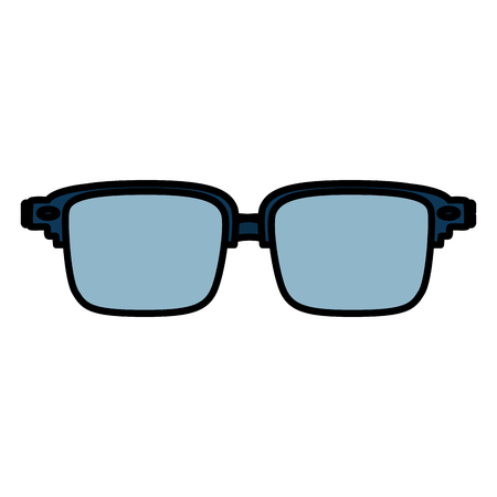 color frame glasses optical object style vector illustrationのイラスト素材