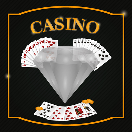 Casino game emblemの写真素材