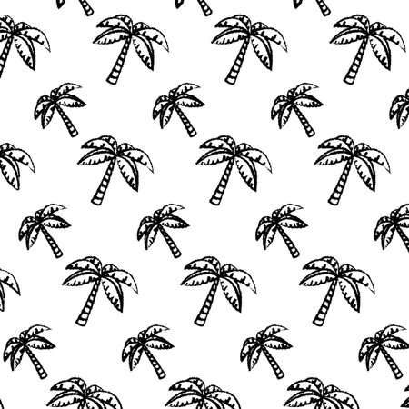 grunge tropical palm tree leaves backgroundの写真素材
