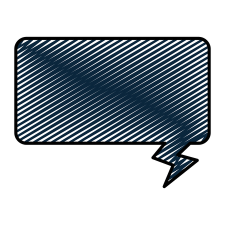 doodle chat bubble text information message vector illustrationのイラスト素材