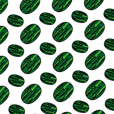 tropical watermelon fruit nutrition background vector illustrationのイラスト素材