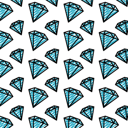 doodle luxury diamond fashion accessory background vector illustrationのイラスト素材