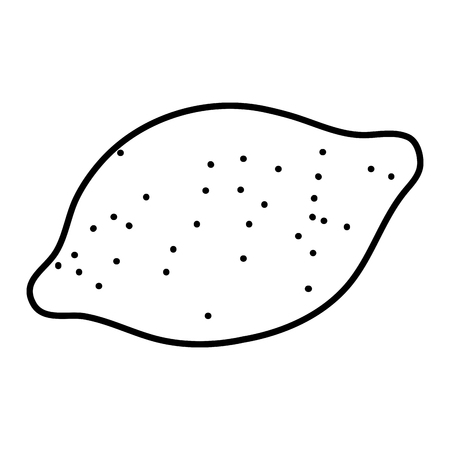 line delicious fresh papaya fruit nutrition vector illustrationのイラスト素材