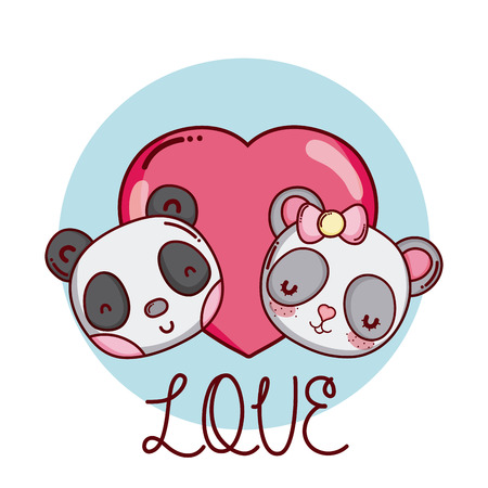 Cute and lovely animalsのイラスト素材