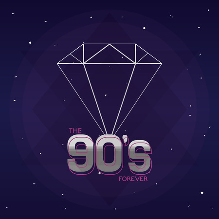 The 90s forever conceptのイラスト素材