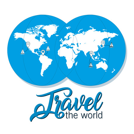 Travel the worldのイラスト素材