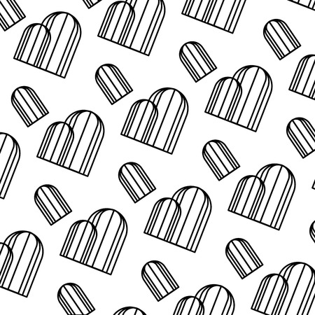 line ecology mountains nature conservation background vector illustrationのイラスト素材