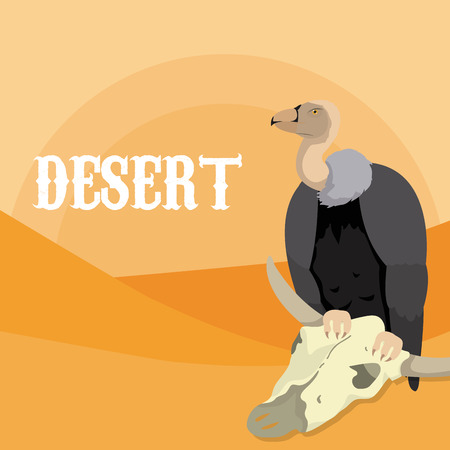 Desert animal cartoonのイラスト素材
