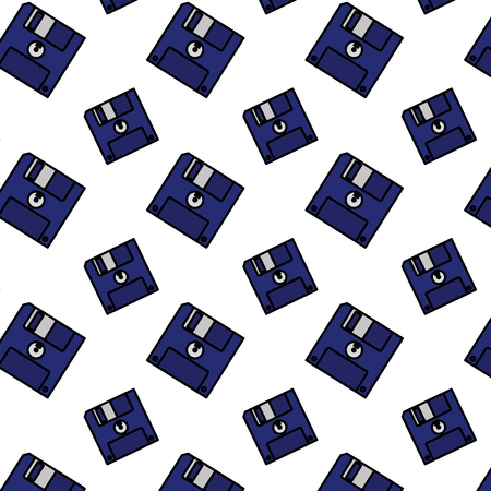 color diskette retro computer media backgroundのイラスト素材