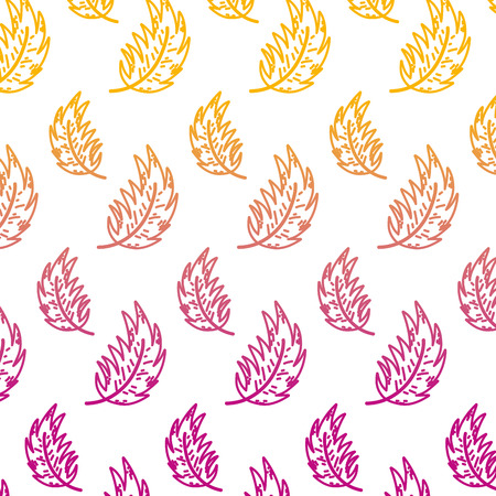 degraded line exotic leaf nature style background vector illustrationのイラスト素材