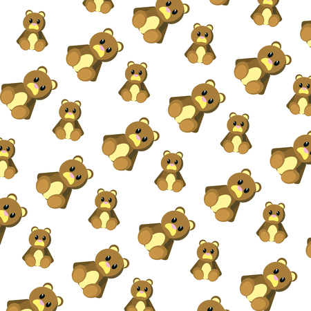 bear teddy cute toy background vector illustrationのイラスト素材