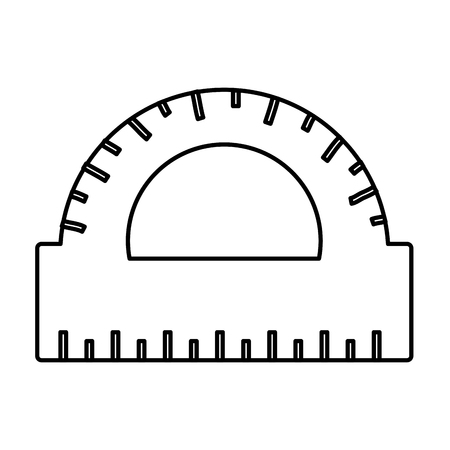 line conveyor ruler education school utensil vector illustrationのイラスト素材