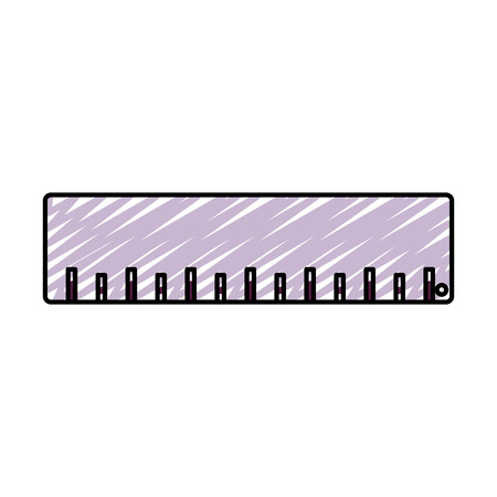 doodle education ruler school tool design vector illustrationのイラスト素材