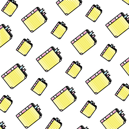 doodle book education school tool background vector illustrationのイラスト素材